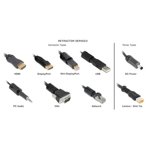 Фото: Система сматывания кабелей Extron Retractor Series/2 DisplayPort