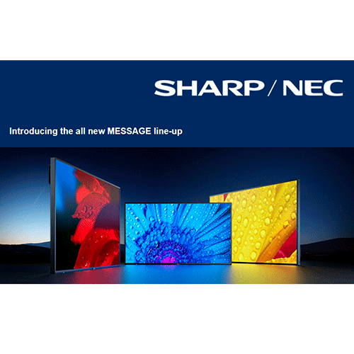 Новая линейка дисплеев MESSAGE от Sharp NEC Display Solutions